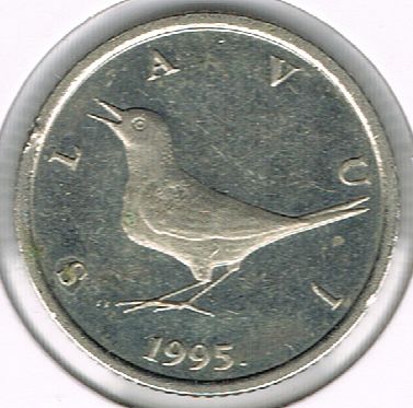 1 Kuna, Croatian text, Croatia, 1995