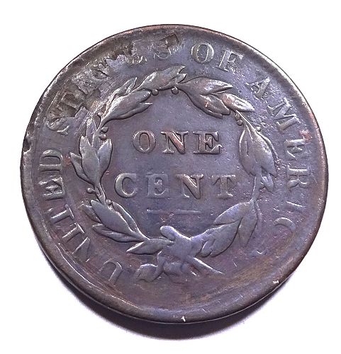 1835 Coronet Head Large Cent - Small 8 - Small Stars #1