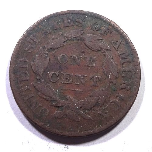 1830 Coronet Head Large Cent - Large Letters