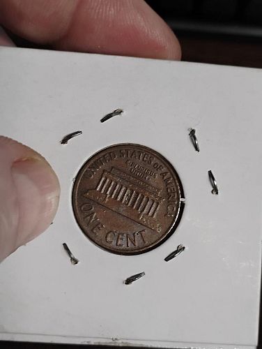 1972 LINCOLN MEMORIAL CENT XF-45 BROWN ROTATED DIE & MAD / COLLAR CLASH