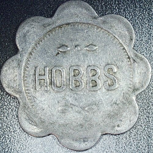Vintage Hobbs Good For 10 Merchandise Token 21mm