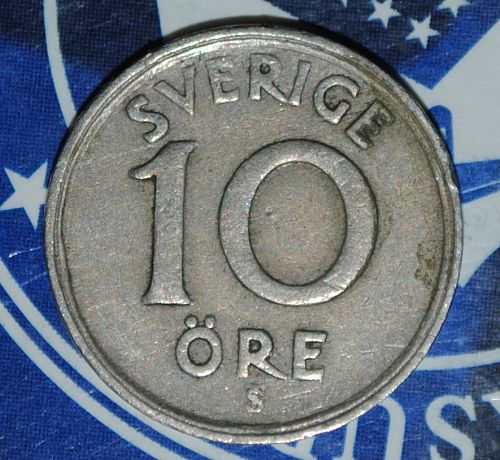 Sweden 10 Ore 1946