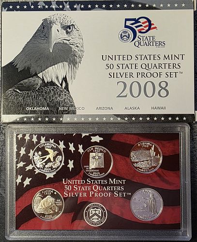 2008 Silver Proof Quarter Set