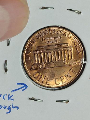 1973-D LINCOLN MEMORIAL CENT MS-66 RED STRUCK THROUGH ON REVERSE