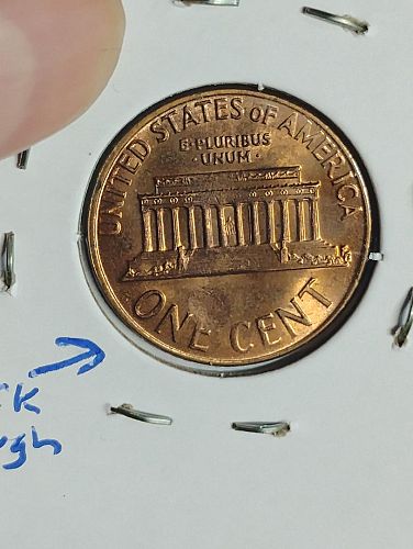 1973-D LINCOLN MEMORIAL CENT MS-66 RED STRUCK THROUGH ON REVERSE