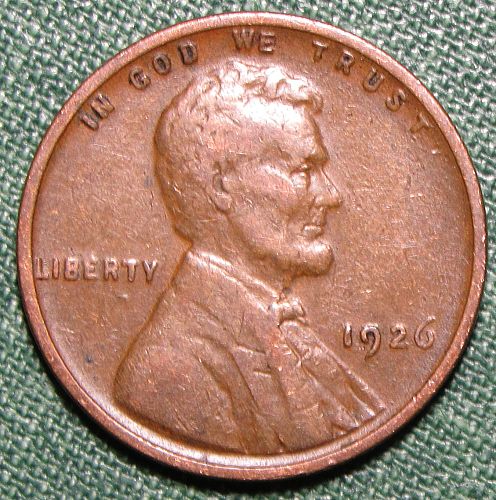 1926 P Wheat Back Lincoln Cent