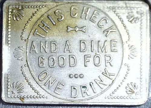 Vintage Lee. Sherwood The Bank, 109 Poydras St Dallas, TX  Silver Trade Token