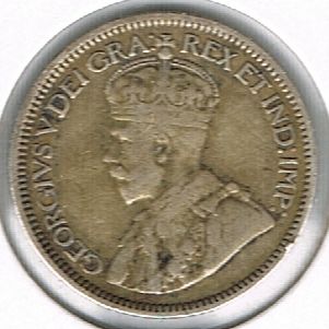 10 Cents - George V, Canada, 1917