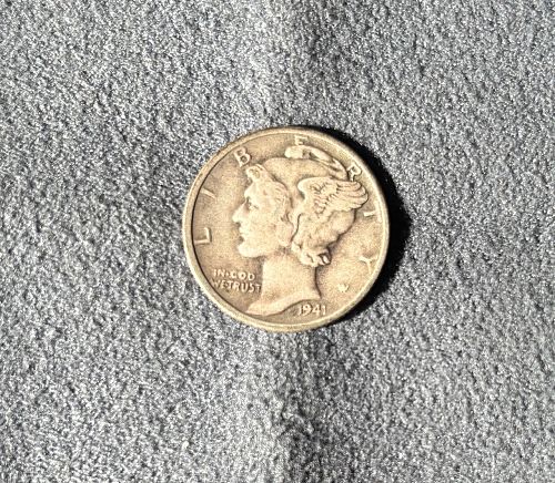 1941 P Mercury Dime, 90% Silver