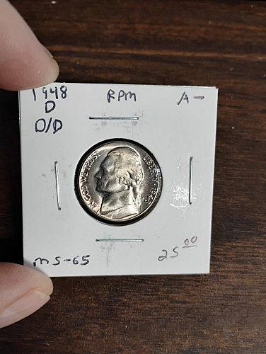 1948-D/D JEFFERSON NICKEL RPM MS-65