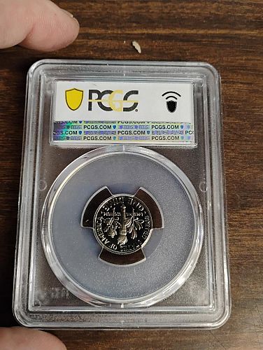 1989-s roosevelt dime pcgs pr70dcam  slabbed & graded