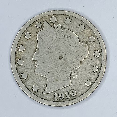 1910 P, 1911 P and 1912 P Liberty Nickel - 3 Coin Lot