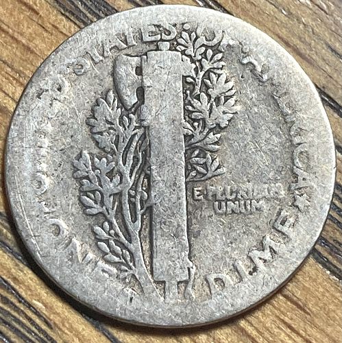 1918S mercury dime in ALMOST GOOD condition