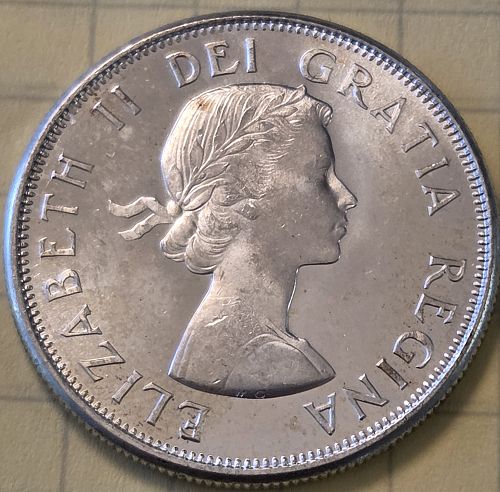 Canada 50 Cents 1964 UNC .3 oz silver
