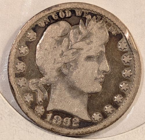 1892-O Barber Quarter