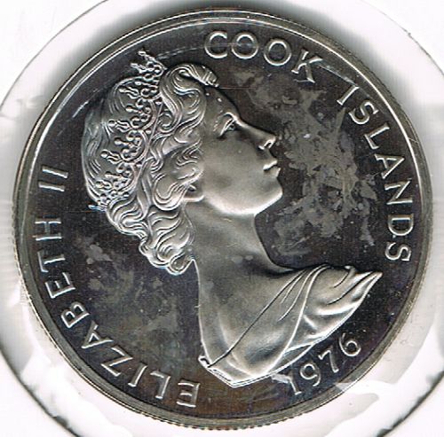 50 Cents - Elizabeth II, Cook Islands, 1976