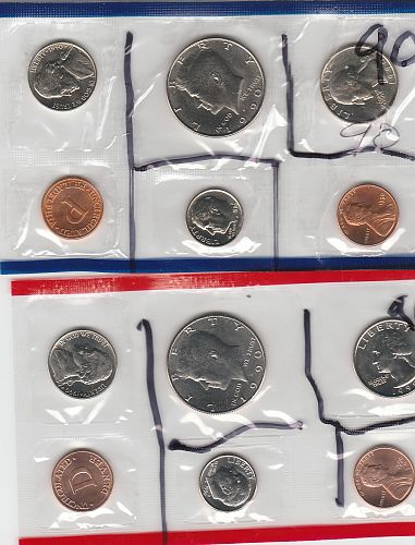 1990  P  & D    ROOSEVELT DIMES