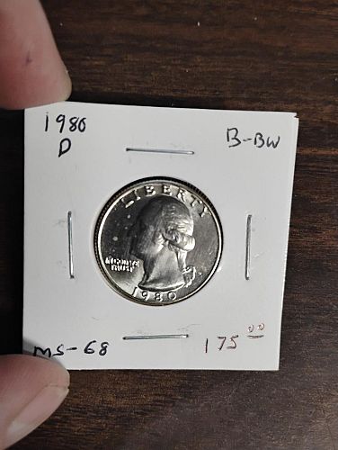 1980-D WASHINGTON QUARTER MS-68