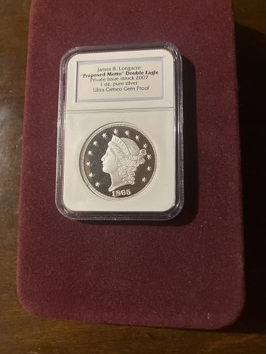 James B. Longacre Proposed Motto Double Eagle