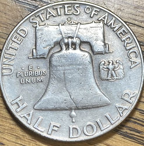 1950D Franklin half in VERY FINE condition