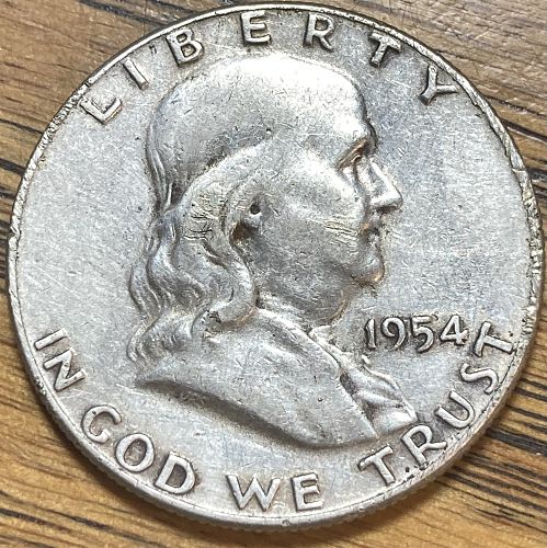 1954 Franklin half in VERY FINE condition