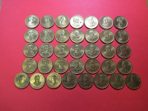 LOT OF 36 PRESIDENTIAL METALS WITH STORY ON REVERSE - (SEE PICTURES)  LOT J686