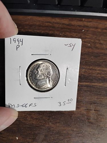 1994-P JEFFERSON NICKEL MS-66 , FULL STEPS