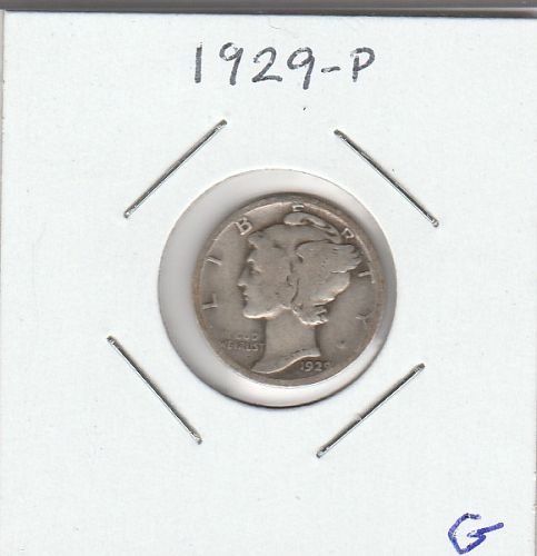 1929    MERCURY DIME