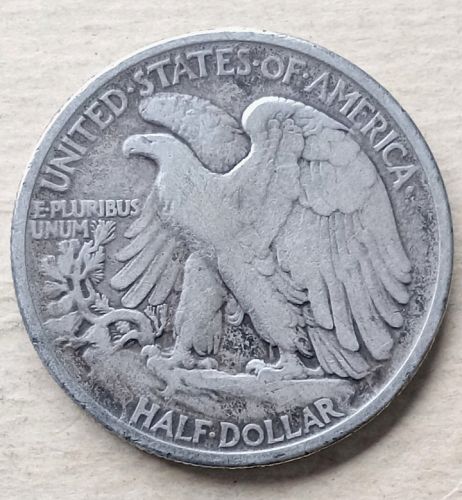 1917 Walking Liberty Half Dollar &bull; .900 Silver &bull; Better Date &bull; F+  *wl174