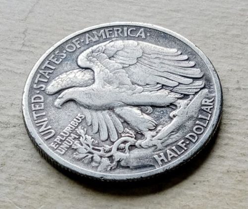 1917 Walking Liberty Half Dollar &bull; .900 Silver &bull; Better Date &bull; F+  *wl174