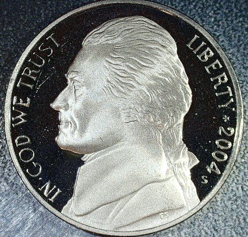2004 S Jefferson Nickel Keel Boat Proof DCAM