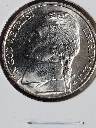 2001-P JEFFERSON NICKEL MS-66 , FULL STEPS