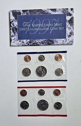 1997 US Mint Uncirculated 10 Coin Set P & D