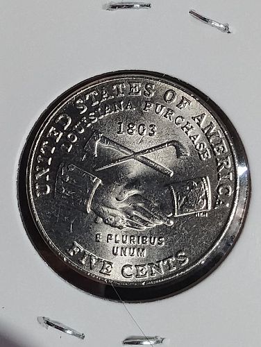 2004-D JEFFERSON NICKEL MS-61 PEACE MEDAL HANDSHAKE