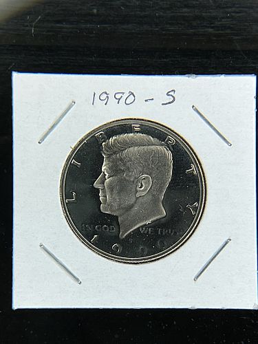 1990-S Proof Kennedy Half Dollar