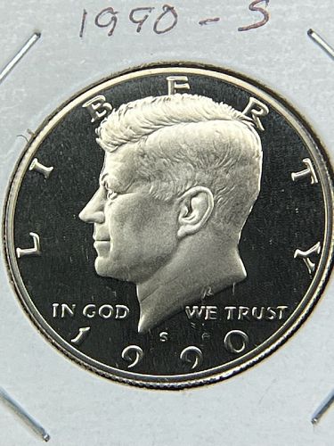 1990-S Proof Kennedy Half Dollar