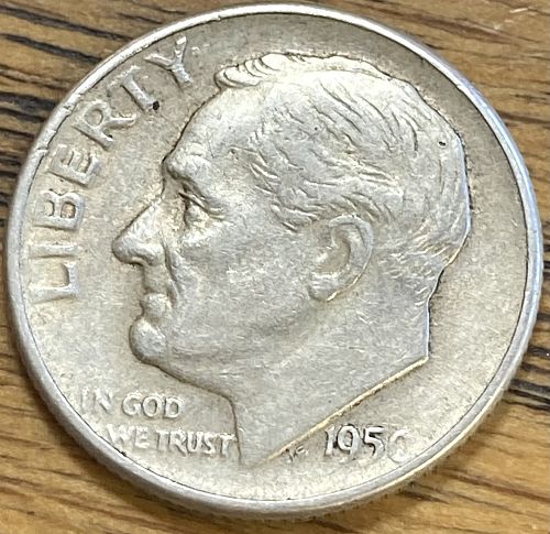 1950D Roosevelt dime in EXTREMELY FINE condition