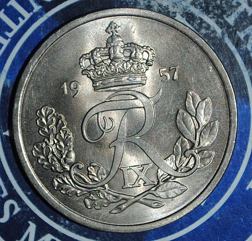 Denmark 25 Ore 1957  {{{4Q52