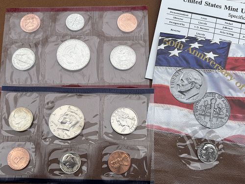 1996 US Mint Uncirculated Coin Set P & D 10-Coin Set WITH the ANNIV. W dime