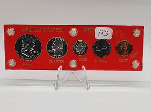 1963 United States Proof Set.  Includes 3 Silver Coins!
