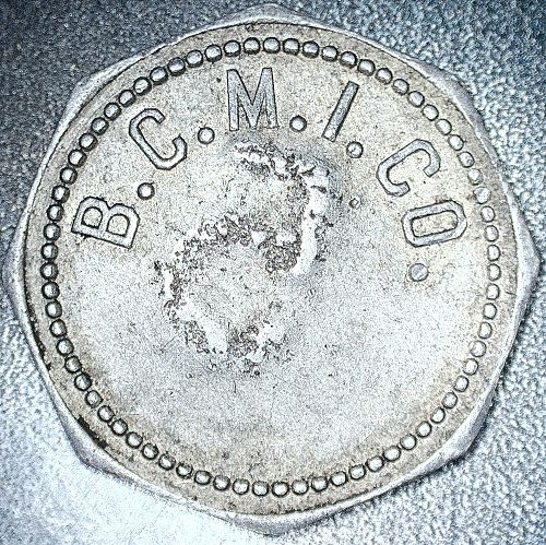 Vintage B.C.M.I CO. Tijuana, Baja California, Mexico Good For 5 23mm