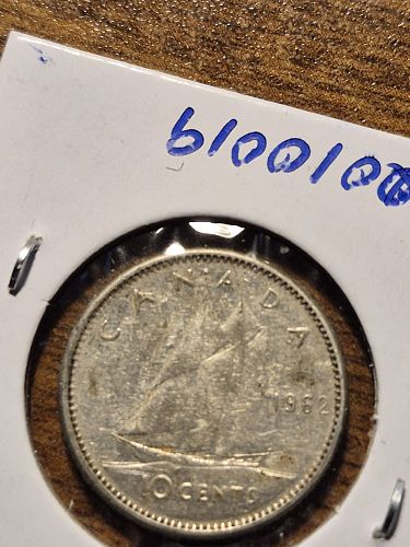 1962 Canadian 10 Cents