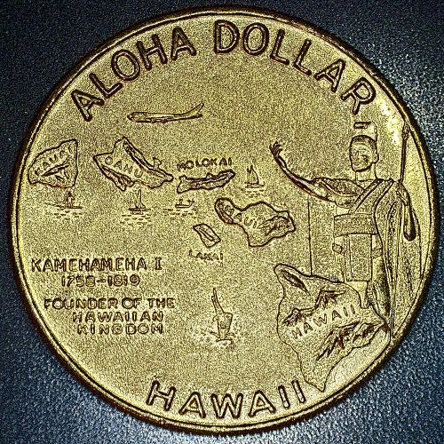 1976 Hawaiian Aloha Bicentennial Dollar Trade Dollar  38.5mm