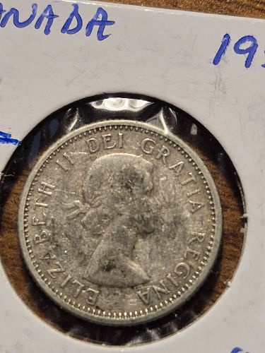 1957 Canadian 10 Cents