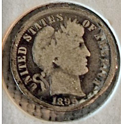 1896 Barber Dime