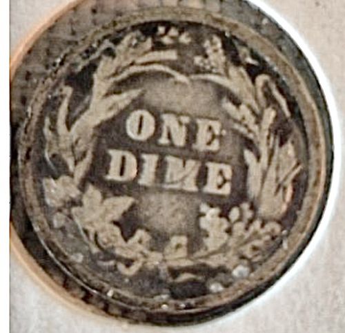 1896 Barber Dime