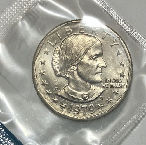 1979 P Susan B Anthony dollar in orig US Mint cello