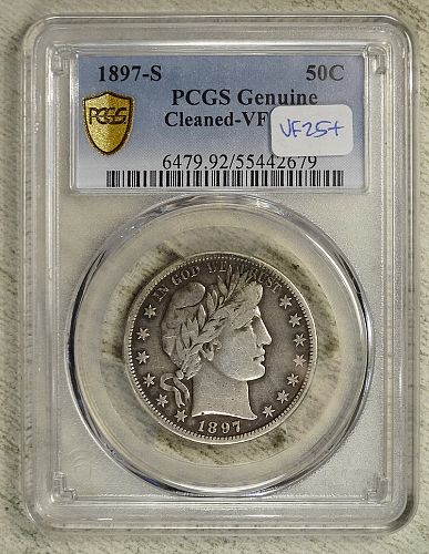1897-S Barber Half Dollar, Very Fine, PCGS Certified Key Date