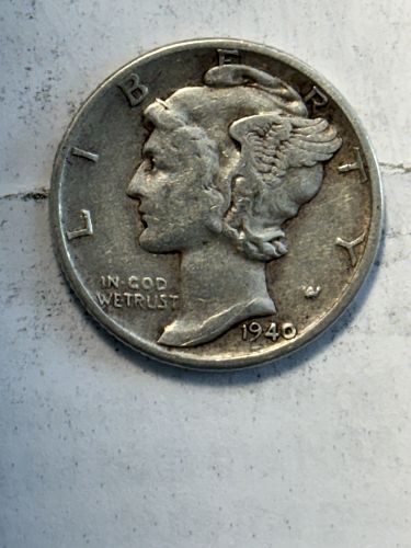 1940 P Mercury Dimes