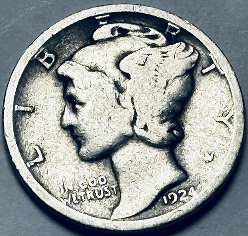 1924 P Mercury Dimes